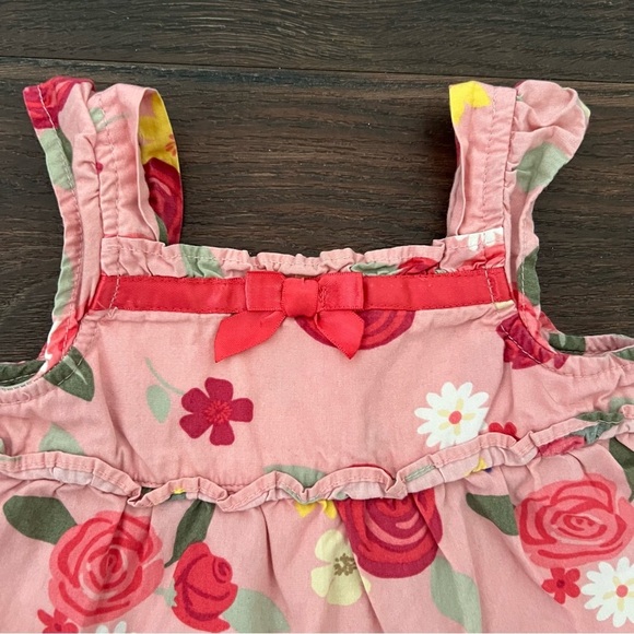 Gymboree Unicorn Garden Rose Tiered Ruffle Dress Toddler Baby Girls 12-18 Month - Picture 2 of 6